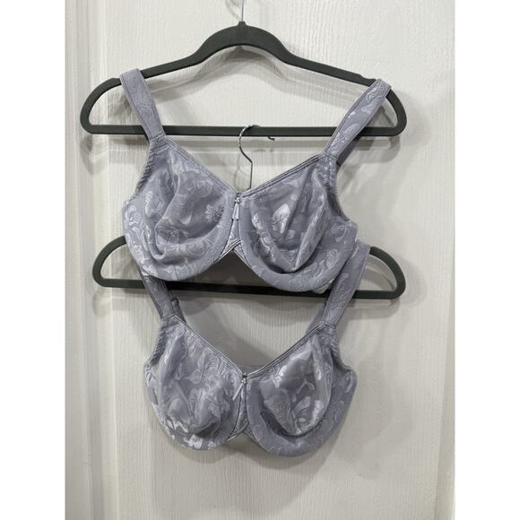 Lot of 5 Wacoal Full Figure/Coverage Unlined Underwire Bra 34DD Gray Beige Black - Picture 2 of 12